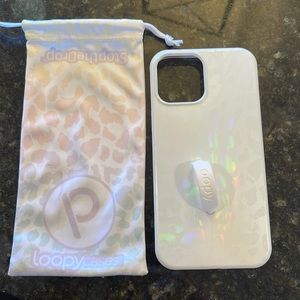 Iridescent leopard iPhone 12 max pro loopy case